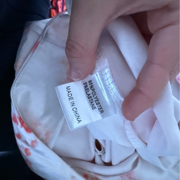 3/$20⚡️ Princess Polly White Pink Orange Tie Dye Side Slit Mini Skirt Fun Funky - Picture 3 of 13